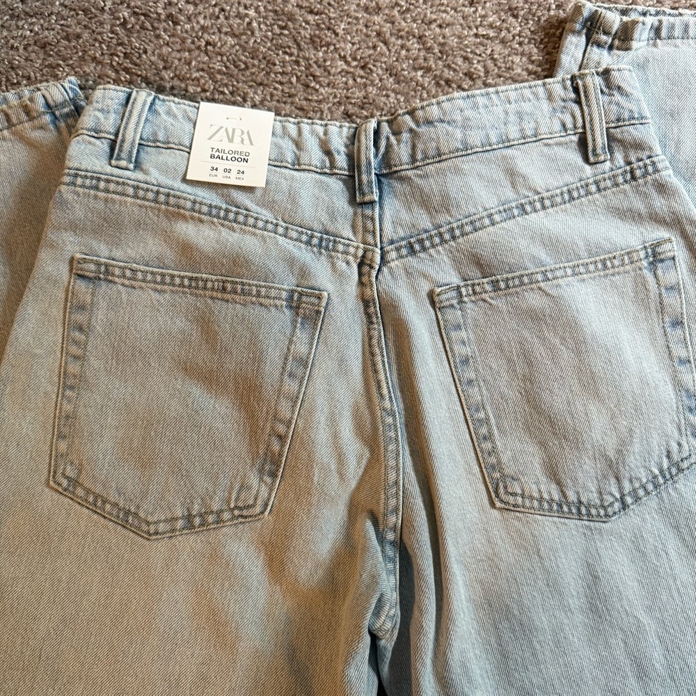 Zara tailored balloon jean